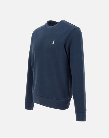 POLO RALPH LAUREN Felpa "Classics" in cotone BLUE Uomo 