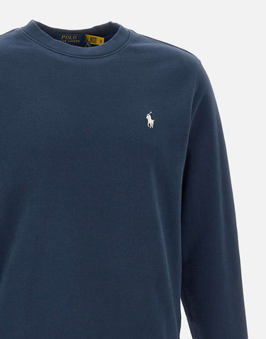 POLO RALPH LAUREN Felpa "Classics" in cotone BLUE Uomo 