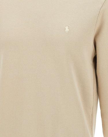 POLO RALPH LAUREN Felpa "Classics" in cotone BEIGE Uomo 