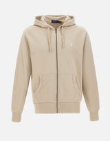 POLO RALPH LAUREN Felpa "Classics" in cotone BEIGE Uomo 