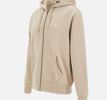POLO RALPH LAUREN Felpa "Classics" in cotone BEIGE Uomo 