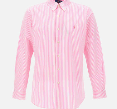 POLO RALPH LAUREN Camicia in popeline stretch a righe Pink Uomo 