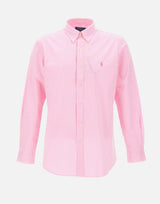 POLO RALPH LAUREN Camicia in popeline stretch a righe Pink Uomo 