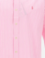 POLO RALPH LAUREN Camicia in popeline stretch a righe Pink Uomo 