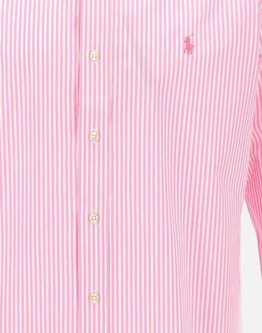 POLO RALPH LAUREN Camicia in popeline stretch a righe Pink Uomo 