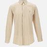 POLO RALPH LAUREN Camicia in popeline stretch a righe BEIGE Uomo 
