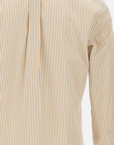 POLO RALPH LAUREN Camicia in popeline stretch a righe BEIGE Uomo 