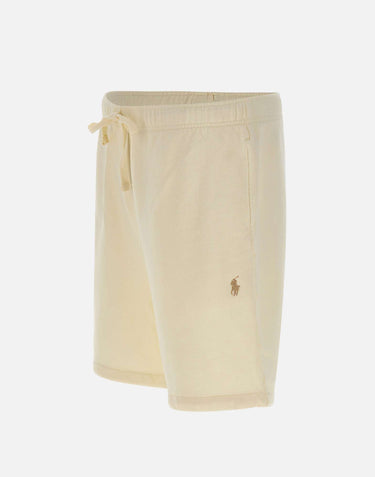 POLO RALPH LAUREN Short in felpa loopback WHITE Uomo 