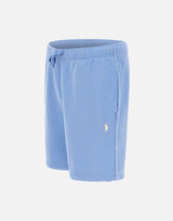 POLO RALPH LAUREN Short in felpa loopback Light Blue Uomo 