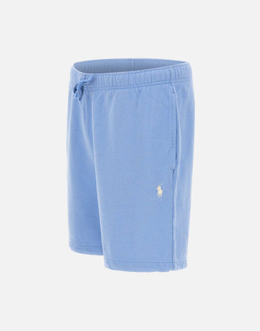 POLO RALPH LAUREN Short in felpa loopback Light Blue Uomo 