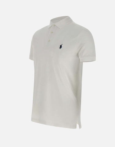 POLO RALPH LAUREN Polo "Mac" in cotone piquet WHITE Uomo 