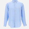 POLO RALPH LAUREN Camicia in lino Light Blue Uomo 