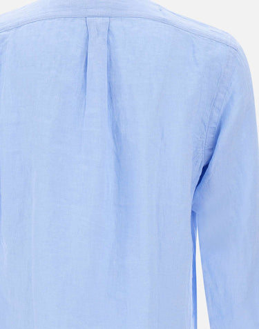 POLO RALPH LAUREN Camicia in lino Light Blue Uomo 