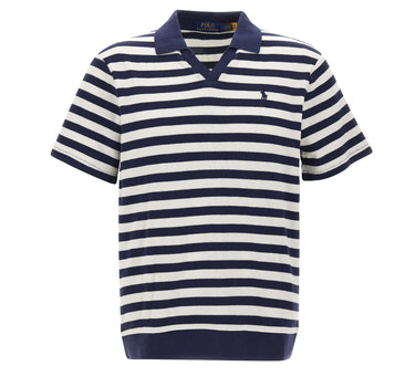 Polo in maglia pointelle e a coste 710A13006 004 POLO RALPH LAUREN 