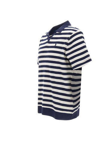 Polo in maglia pointelle e a coste 710A13006 004 POLO RALPH LAUREN 