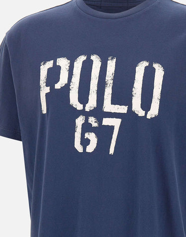 POLO RALPH LAUREN T-shirt con stampa BLUE Uomo 