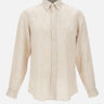 POLO RALPH LAUREN Camicia in lino a righe BEIGE Uomo 