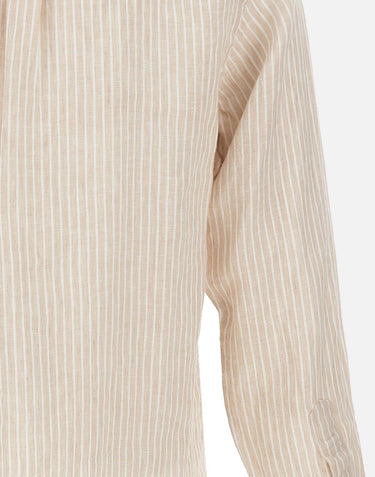 POLO RALPH LAUREN Camicia in lino a righe BEIGE Uomo 