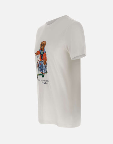 POLO RALPH LAUREN T-shoirt "Polo Bear" WHITE Uomo 