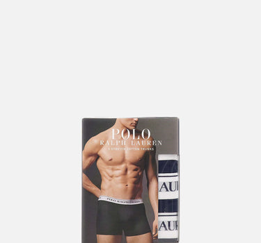 POLO RALPH LAUREN Set 3 boxer in cotone stretch BLUE Uomo 