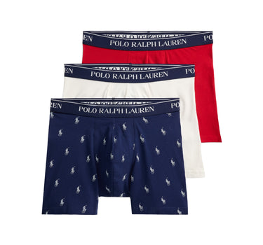 Tripack boxer in cotone stretch 714830300 102 POLO RALPH LAUREN 