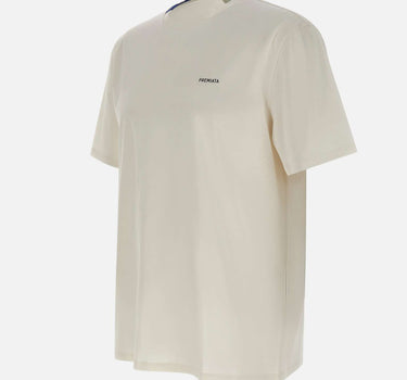 PREMIATA T-shirt in cotone con occhielli WHITE Uomo 