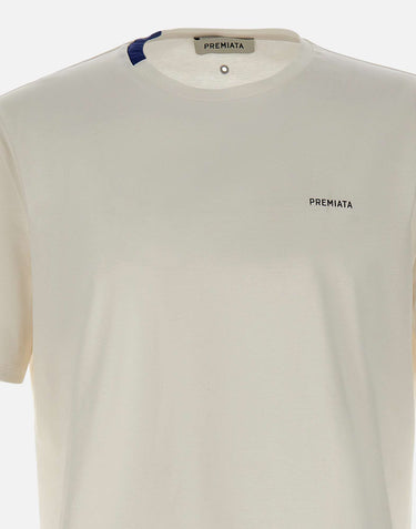 PREMIATA T-shirt in cotone con occhielli WHITE Uomo 