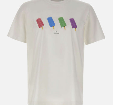 PS PAUL SMITH T-shirt "Lollies" WHITE Uomo 