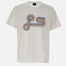 PS PAUL SMITH T-shirt con stampa a spirale "PS" WHITE Uomo 