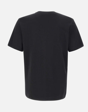 PS PAUL SMITH T-shirt con stampa a spirale "PS" BLACK Uomo 