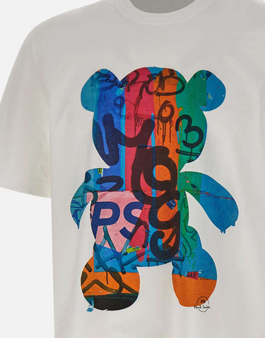 PS PAUL SMITH T-shirt "Teddy" WHITE Uomo 