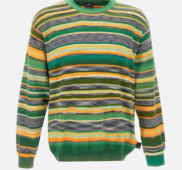 PS PAUL SMITH Maglia girocollo a righe MULTICOLOR Uomo 