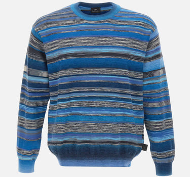 PS PAUL SMITH Maglia girocollo a righe MULTICOLOR Uomo 