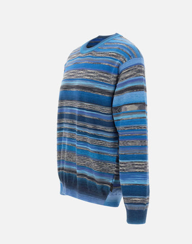 PS PAUL SMITH Maglia girocollo a righe MULTICOLOR Uomo 