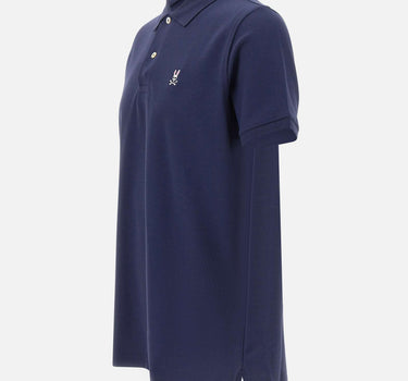 PSYCHO BUNNY Polo classica in piqué BLUE Uomo 