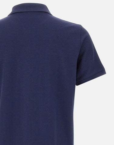 PSYCHO BUNNY Polo classica in piqué BLUE Uomo 