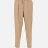 Pantaloni in misto cotone e lino con coulisse COASWDZL0REW PM310060 PT TORINO 