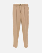 Pantaloni in misto cotone e lino con coulisse COASWDZL0REW PM310060 PT TORINO 