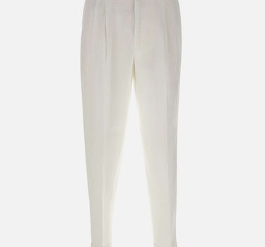 Pantaloni in misto cotone e lino COZTCLZB0CL1 SD61Y010 PT TORINO 