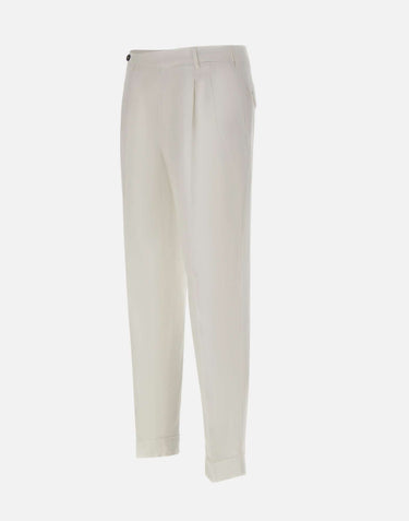 Pantaloni in misto cotone e lino COZTCLZB0CL1 SD61Y010 PT TORINO 