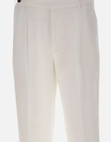Pantaloni in misto cotone e lino COZTCLZB0CL1 SD61Y010 PT TORINO 