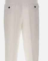 Pantaloni in misto cotone e lino COZTCLZB0CL1 SD61Y010 PT TORINO 