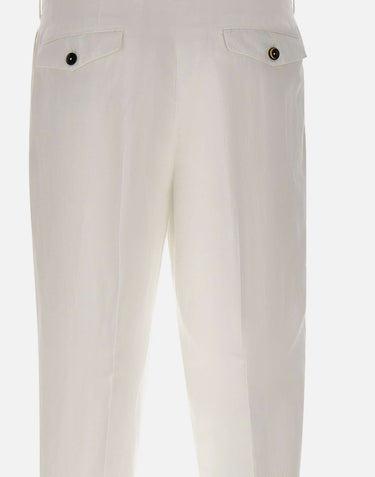 Pantaloni in misto cotone e lino COZTCLZB0CL1 SD61Y010 PT TORINO 