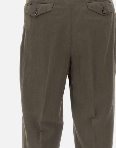 Pantaloni in misto cotone e lino COZTCLZB0CL1 SD61Y177 PT TORINO 