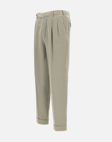 Pantaloni in misto cotone e lino COZTCLZB0CL1 SD61Y423 PT TORINO 