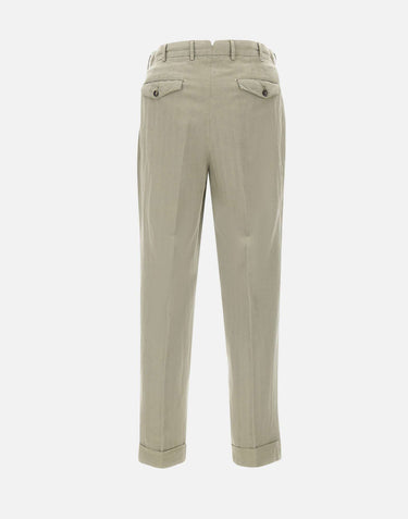 Pantaloni in misto cotone e lino COZTCLZB0CL1 SD61Y423 PT TORINO 