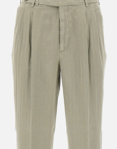 Pantaloni in misto cotone e lino COZTCLZB0CL1 SD61Y423 PT TORINO 