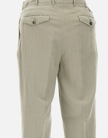 Pantaloni in misto cotone e lino COZTCLZB0CL1 SD61Y423 PT TORINO 