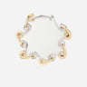 "New organic necklace with alternating gold and silver links" 25ABB0431MET767 M715 RABANNE 