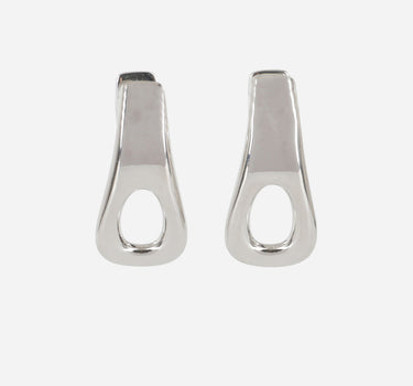 "Organic pair earrings on the design of our iconica 1969 bag chain" 25ABB0436MET767 P040 RABANNE 
